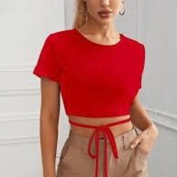 Hollister Tops - Hollister Must Have Collections Baby Tee Tie Waist